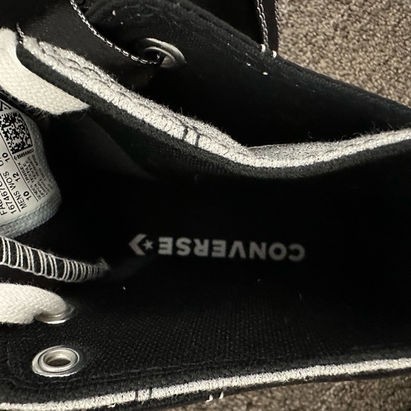 Converse All-Star Black with Silver Glitter Two-Tone Shoes - Picture 4 of 8
